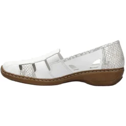 Rieker Shoes<Ladies Walking Shoes - 41385-80 - Off white